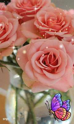 Букет роз в вазе - Цветы красивые