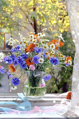 Букет летних цветов~Разные цветы