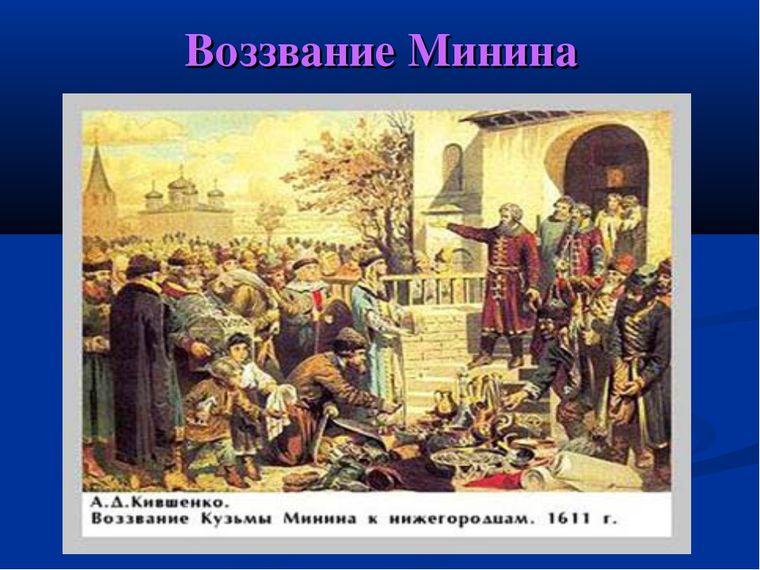 Картина кившенко воззвание минина к нижегородцам