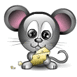 Мышка с сыром картинки смайлики