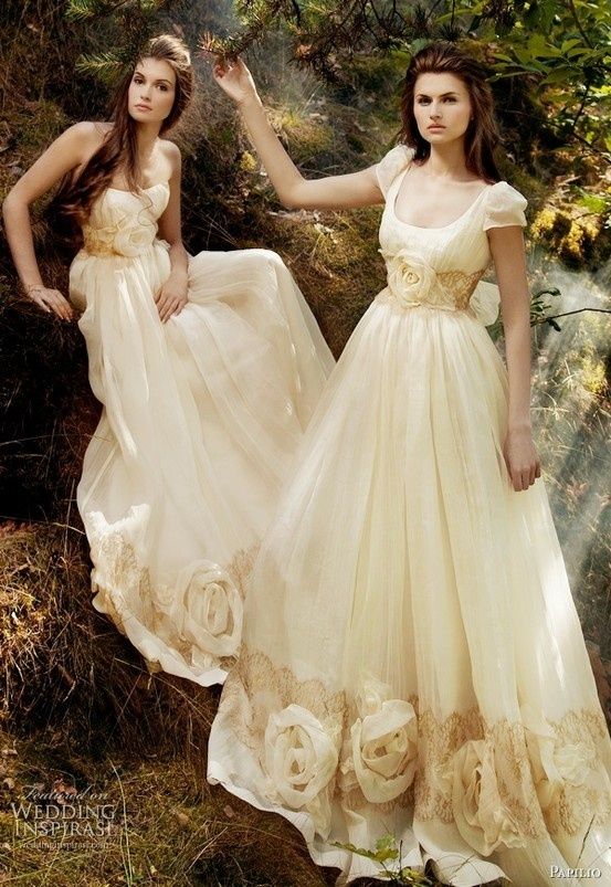 Свадебные платья в молочном цвете