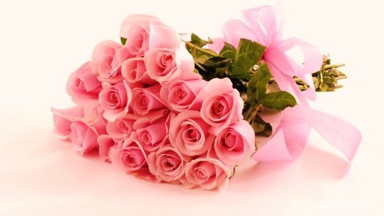 Букет роз с лентой - Розы картинки для поздравления