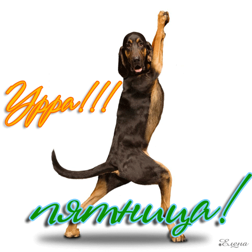 Ура! Пятница! - Анимационные GIF открытки